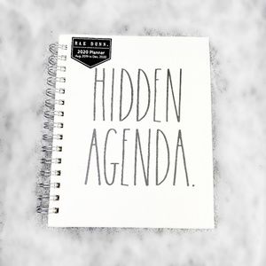 Rae Dunn Hidden Agenda Monthly Daily 2020 Planner